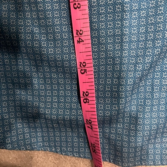 [3/M]Ted Baker Teal Patterned Stretch Shirt - Picture 4 of 6